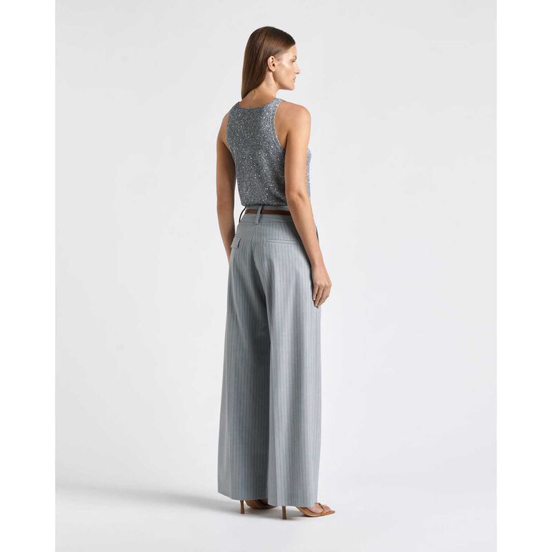 Cue European Wool Pinstripe Pant image number 1